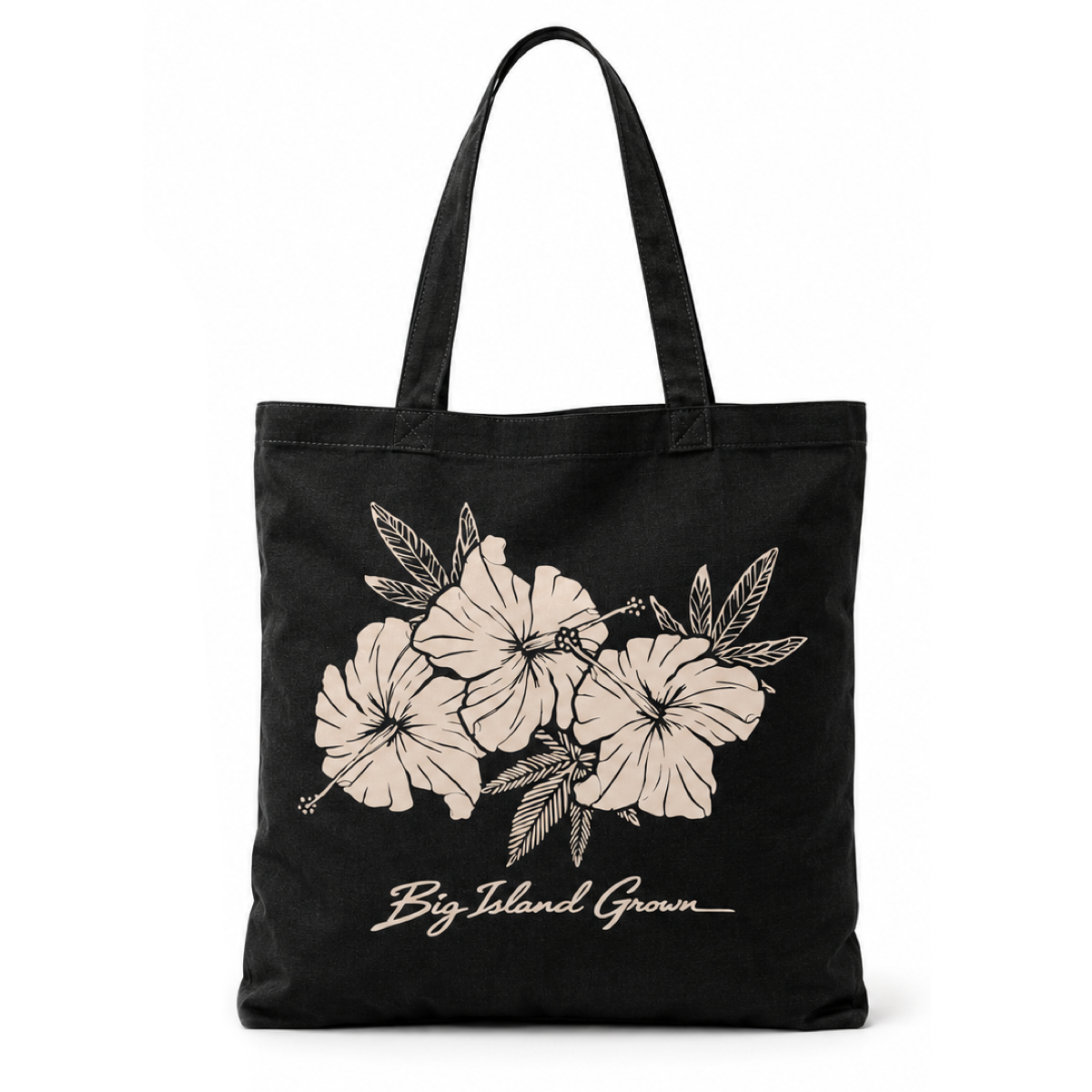 BIG Hibiscus Tote - Black