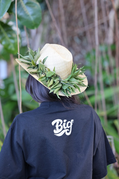 Hibiscus Oversized Tee - Black