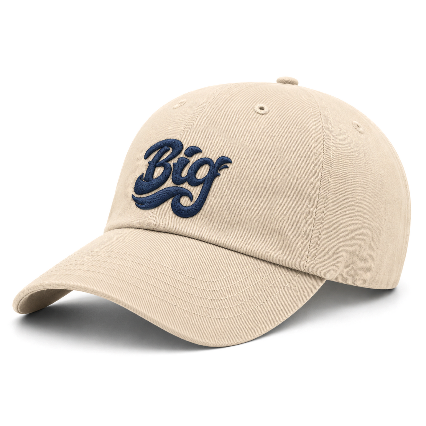 BIG Dad Cap - Beige/Navy