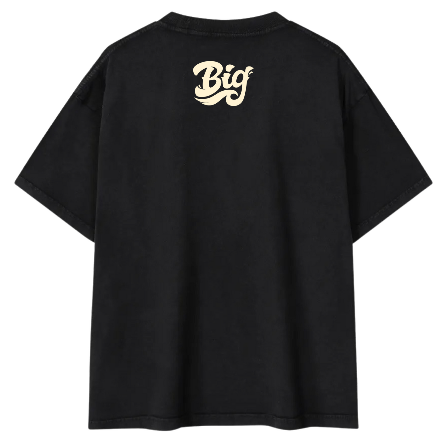 Hibiscus Oversized Tee - Black