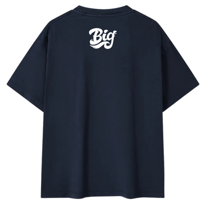 Hibiscus Oversized Tee - Navy