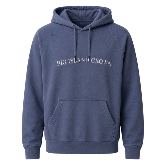 Big Island Grown Hoodie - Petrol Blue