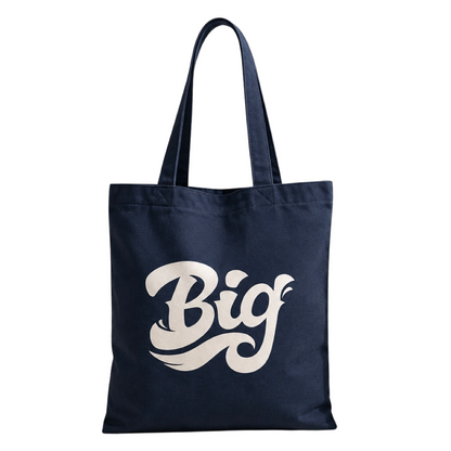 BIG Hibiscus Tote - Navy