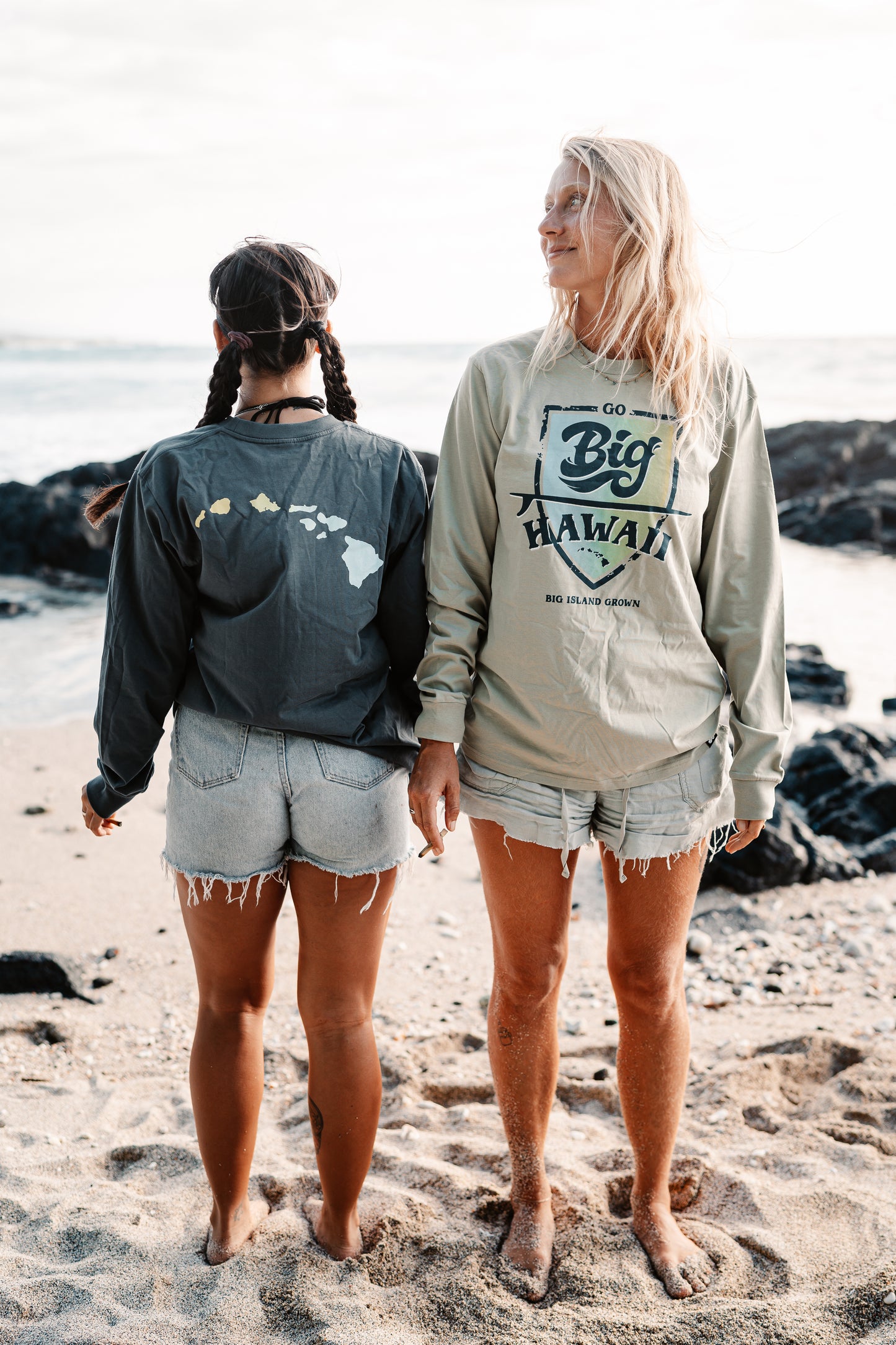 Go Big Tee - Long Sleeve - Petrol Blue