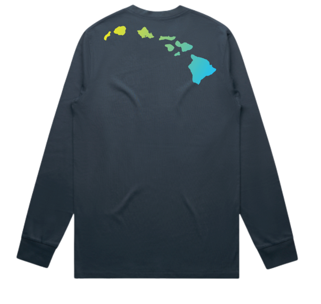 Go Big Tee - Long Sleeve - Petrol Blue