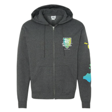 Load image into Gallery viewer, GO BIG - Zip Up Champion Hoodies - Charcoal Grey
