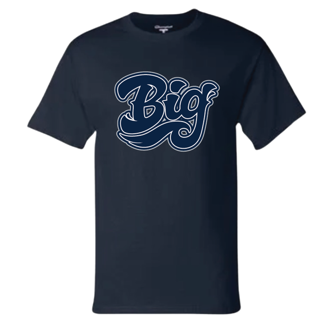 Navy Blue & White Classic BIG Tee – Big Island Grown Gear
