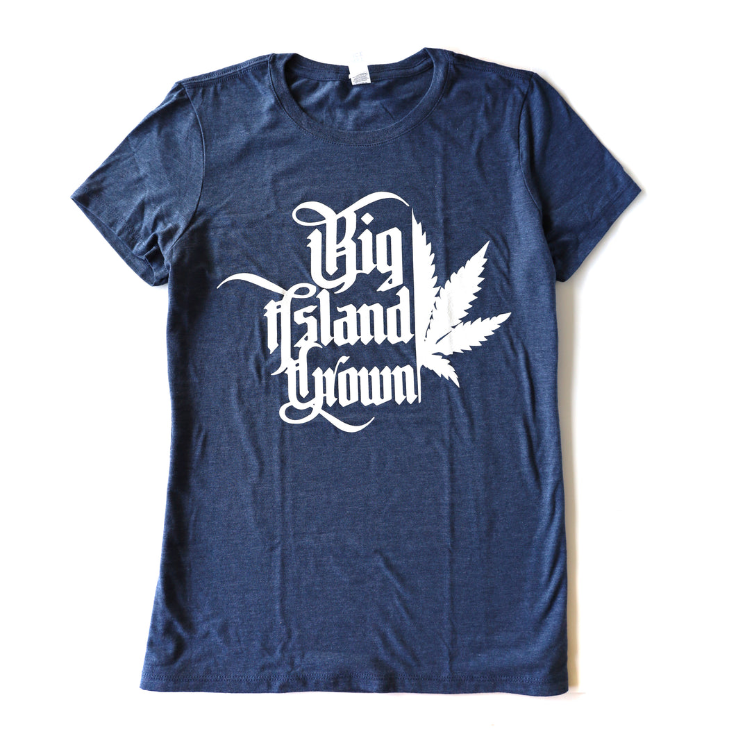 Women's Navy Frost BIG Old English Tee